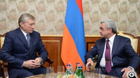 Sargsyan slams CSTO as Bordyuzha visits Armenia-Azeri frontline