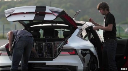 Audi claims self-drive car speed record after German test - PHOTO
