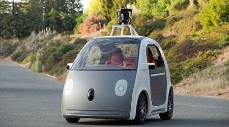 Google takes its driverless car on a tour of its California campus - VIDEO