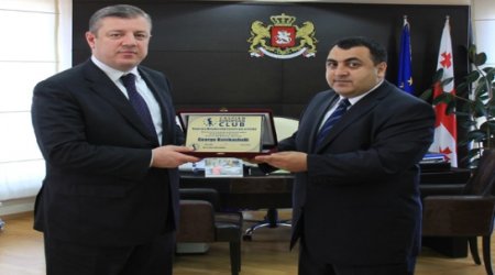 George Kvirikashvili becomes honorary member of Caspian European Club - PHOTO