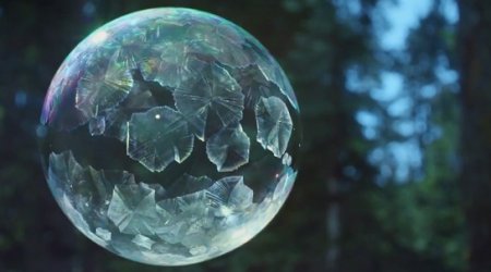 Ice bubbles captured for the first time in promotional video for 4K Sony TV