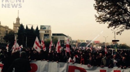 Tiflisdə Saakaşvilli tərəfdarlarının mitinqi keçirilib