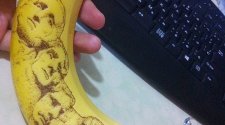 Artist uses needle to create brilliant portraits on bananas - PHOTO+VIDEO