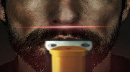 LASER-GUIDED beard trimmer