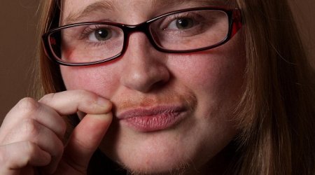 Woman grows moustache for Movember - PHOTO