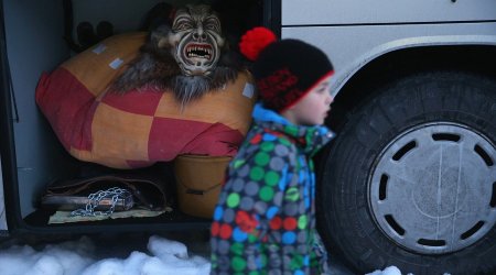 Terrifying evil companion of kindly St Nick - PHOTO