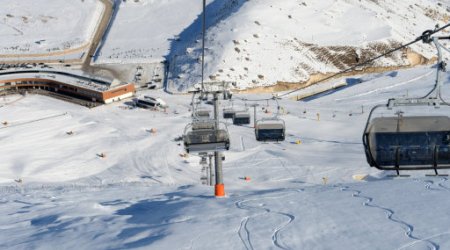 Azeri President attends opening ceremony of new hotels in "Shahdag" - PHOTO