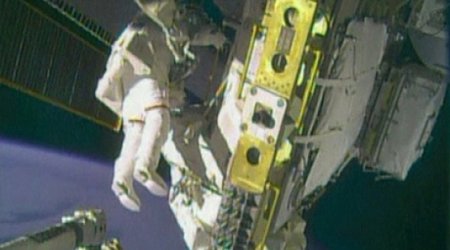 Nasa astronauts repair pump in rare spacewalk