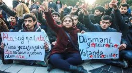 Six jailed over rally for Azeri man who immolated himself