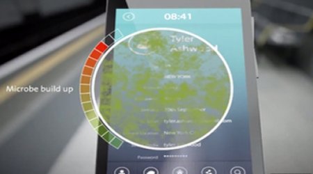 Smartphone glass combats bacteria