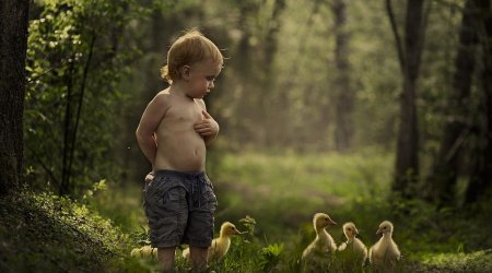 The child animal whisperers - PHOTO
