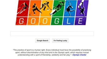 Google doodle features Olympic charter as they enter Russian anti-gay laws row