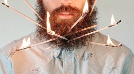 Are those flaming matches in your beard? - PHOTO