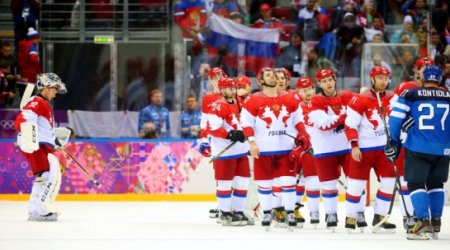 In Hockey Loss, Russian Pride Yields to Gloom