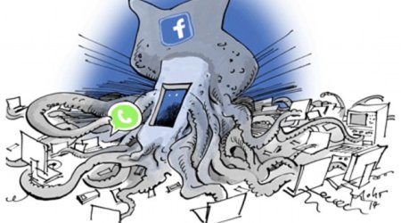 German newspaper depicts Mark Zuckerberg as big-nosed octopus - PHOTO