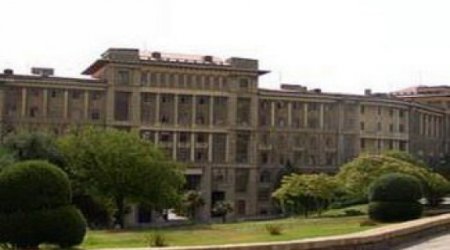 The distances between the buildings