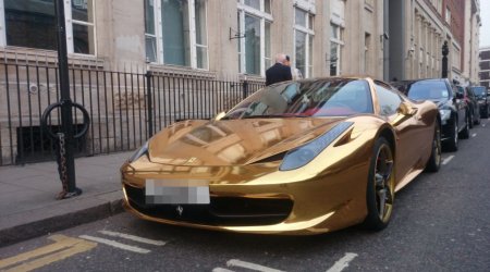 This £200,000 gold Ferrari convertible is fit for a kickboxing champion - PHOTO