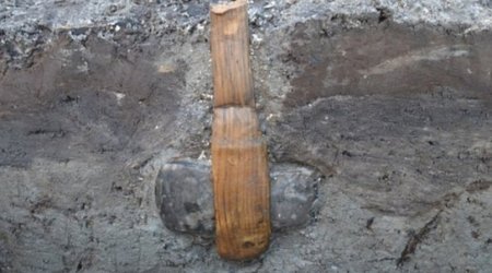 Stone Age axe discovered complete with its WOODEN handle