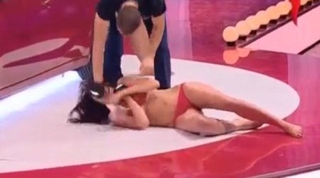 Woman is punched in the face