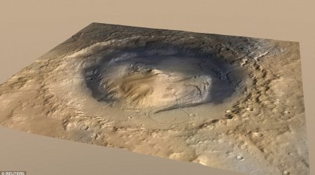 Curiosity rover finds crater