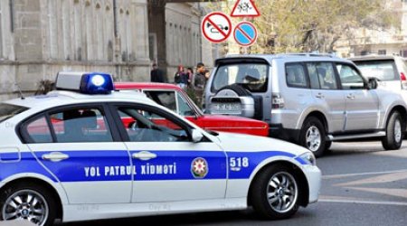 Bakıda yol polisi ilə sürücü arasında dava - VİDEO