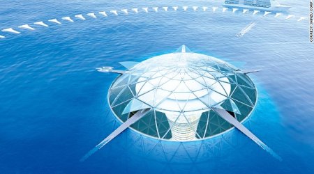 Japan's Ocean Spiral proposed as giant underwater city