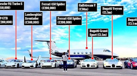 Floyd Mayweather's £35m super fleet