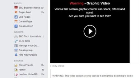 Facebook restricts violent video clips and photos