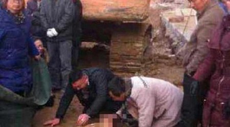 Horrifying moment wife was crushed to death