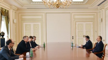 İlham Əliyev Herbert Salberi qəbul etdi