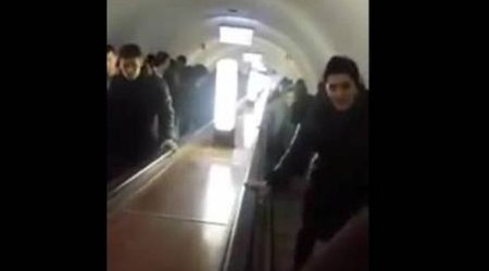 Bakı metrosunda nasazlıq - VİDEO
