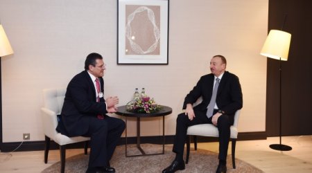 İlham Əliyev Avropa Komissiyasının vitse-prezidenti ilə görüşdü