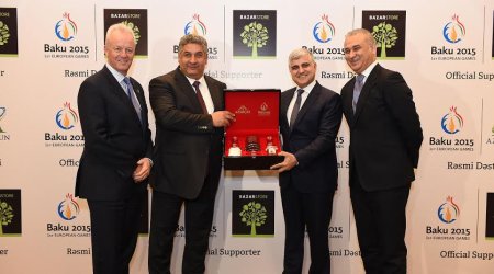 Baku 2015 European Games signs Azersun and Bazarstore as official supporters