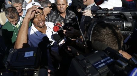 Injured Tiger Woods withdraws during first round at Torrey Pines