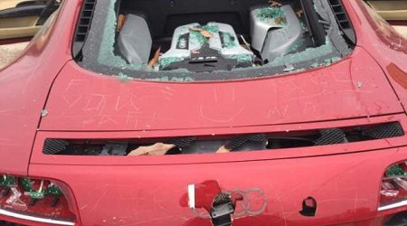Wife's wrath who destroys his beloved Audi R8 in revenge