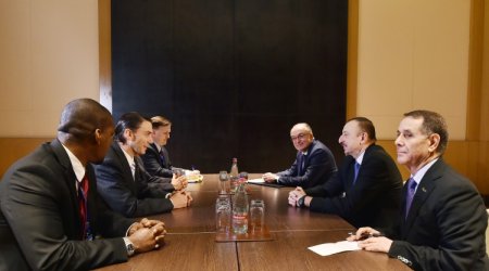 İlham Əliyev ABŞ Dövlət Departamentinin nümayəndə heyətini qəbul etdi