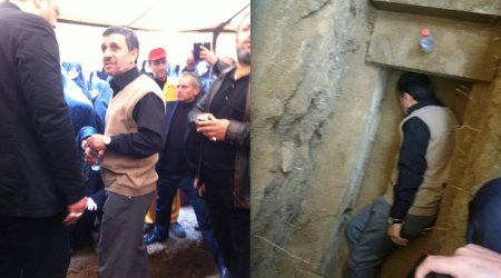 Əhmədinejad anasının məzarında yatdı - FOTOLAR