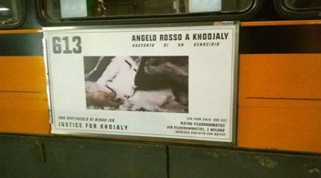 Milan avtobuslarında Xocalı kampaniyası - FOTOLAR