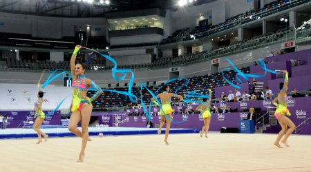 Azerbaijani team on rhythmic gymnastics wins bronze medals