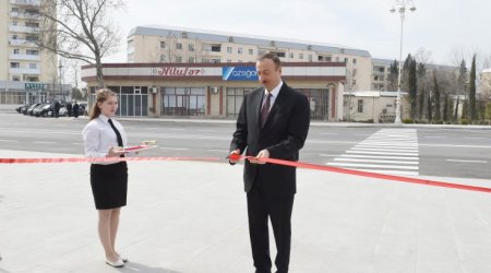 President Ilham Aliyev attends opening of park-boulevard