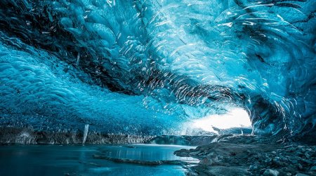 Inside Iceland's crystal cave