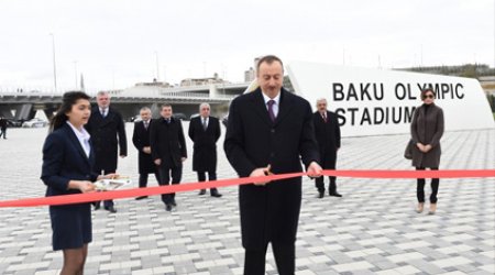 İlham Əliyev Olimpiya Stadionunun açılışını etdi