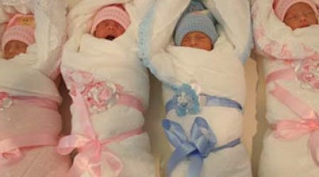 Четверня в бакинской семье