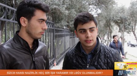 Qəfil sual:  Hansı nazirlik ləğv olunmalıdır? - ANN.TV