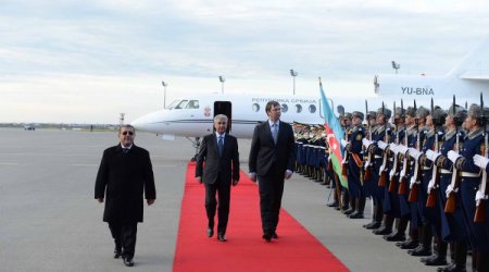 Serbian premier arrives in Azerbaijani capital