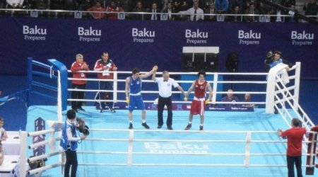 Azerbaijan dominate opening day of Baku 2015 boxing test event