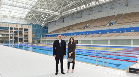 President Aliyev attends opening of Aquatic Palace in Baku