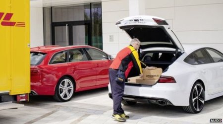 Audi and Amazon to try car-boot delivery service