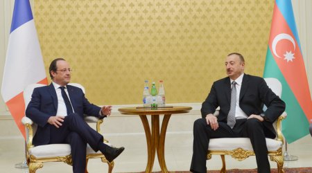 Azərbaycan və Fransa prezidentləri arasında görüş