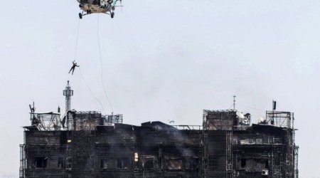 Azerbaijan fire deaths prompt 'flammable cladding' protest